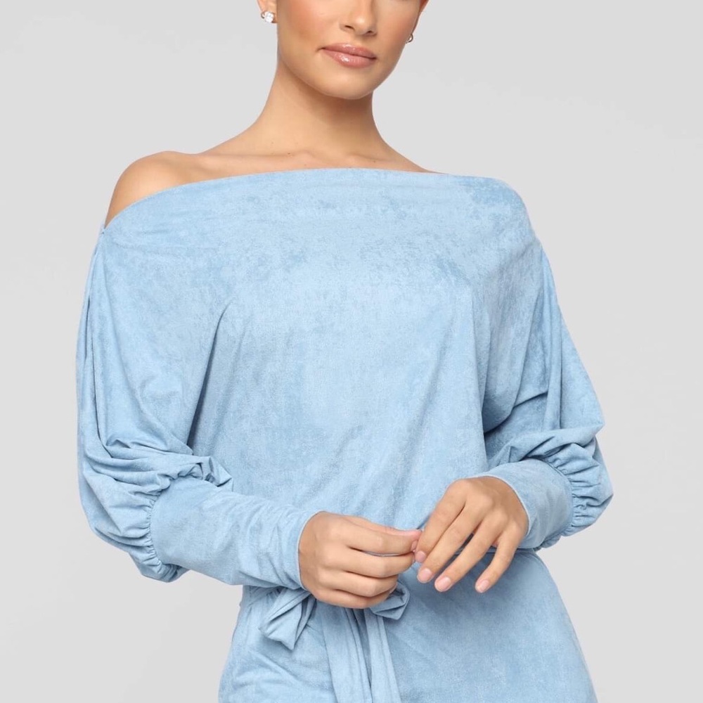 Our First Date Midi Dress-BLUE